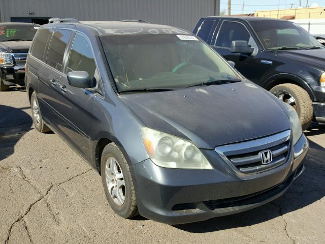 5FNRL38755B028452 - 2005 HONDA ODYSSEY EX BLUE photo 1