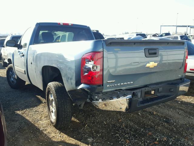 1GCEC14037Z607013 - 2007 CHEVROLET SILVERADO BLUE photo 3