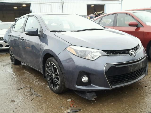 2T1BURHEXEC136232 - 2014 TOYOTA COROLLA L BLUE photo 1