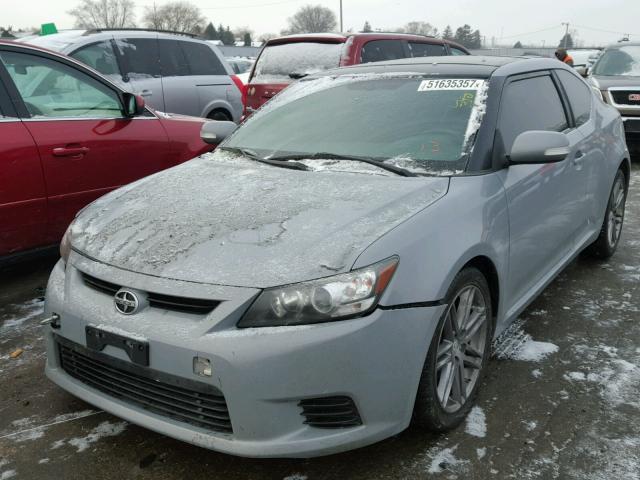 JTKJF5C71C3040494 - 2012 TOYOTA SCION TC GRAY photo 2