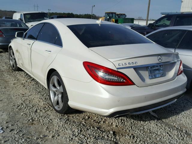 WDDLJ7DB5DA069027 - 2013 MERCEDES-BENZ CLS 550 WHITE photo 3