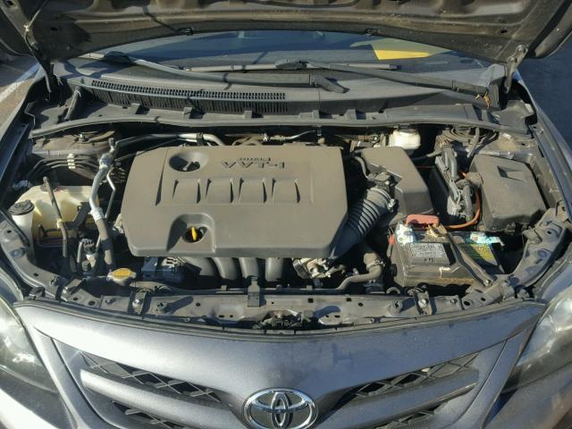 5YFBU4EE1DP102041 - 2013 TOYOTA COROLLA BA GRAY photo 7