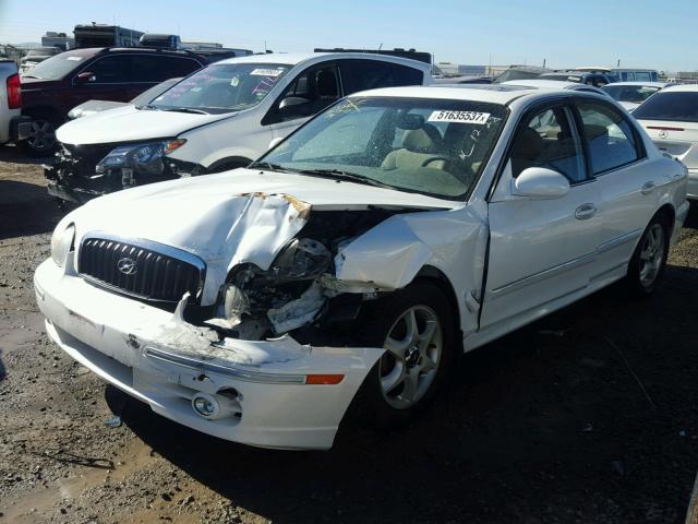 KMHWF35H05A200155 - 2005 HYUNDAI SONATA GLS WHITE photo 2