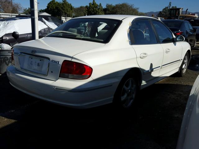 KMHWF35H05A200155 - 2005 HYUNDAI SONATA GLS WHITE photo 4