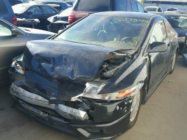 2HGFG12826H530300 - 2006 HONDA CIVIC EX შავი ფოტო 2