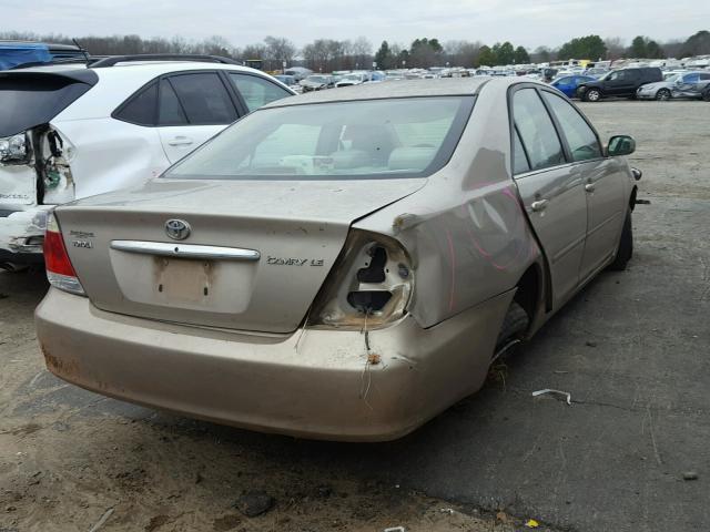 4T1BE32K15U966766 - 2005 TOYOTA CAMRY LE TAN photo 4