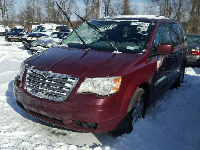 2A8HR54XX9R614238 - 2009 CHRYSLER TOWN & COU BURGUNDY photo 2