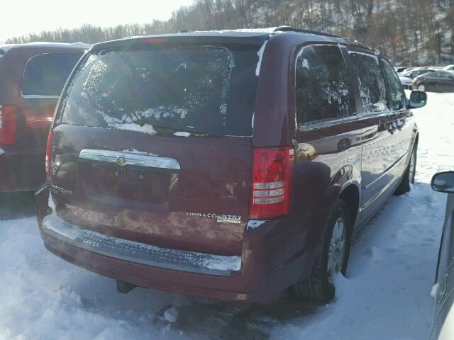 2A8HR54XX9R614238 - 2009 CHRYSLER TOWN & COU BURGUNDY photo 4