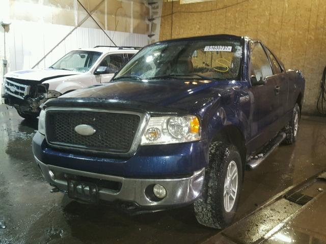 1FTPX14547FB71847 - 2007 FORD F150 BLUE photo 2