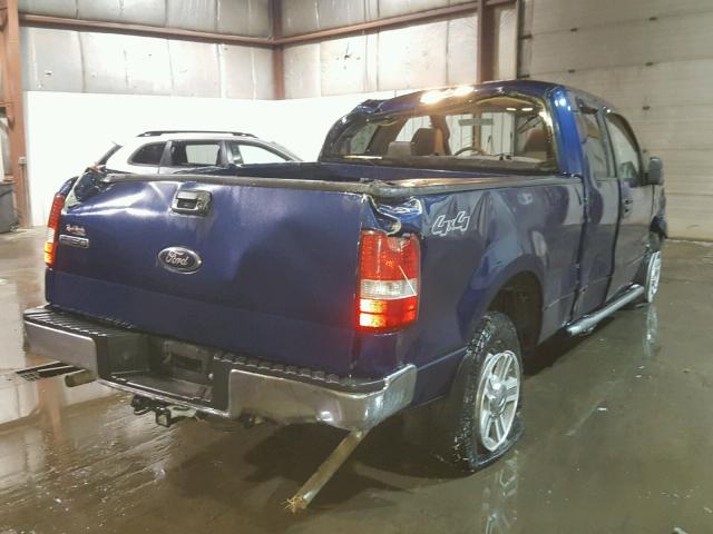 1FTPX14547FB71847 - 2007 FORD F150 BLUE photo 4