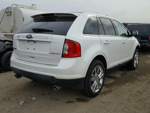 2FMDK3KCXBBA53841 - 2011 FORD EDGE LIMIT WHITE photo 4