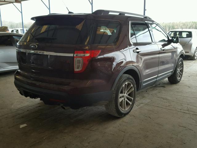 1FMHK7D80CGA11318 - 2012 FORD EXPLORER X BURGUNDY photo 4