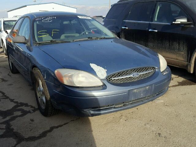 1FAFP52U41A147572 - 2001 FORD TAURUS LX BLUE photo 1