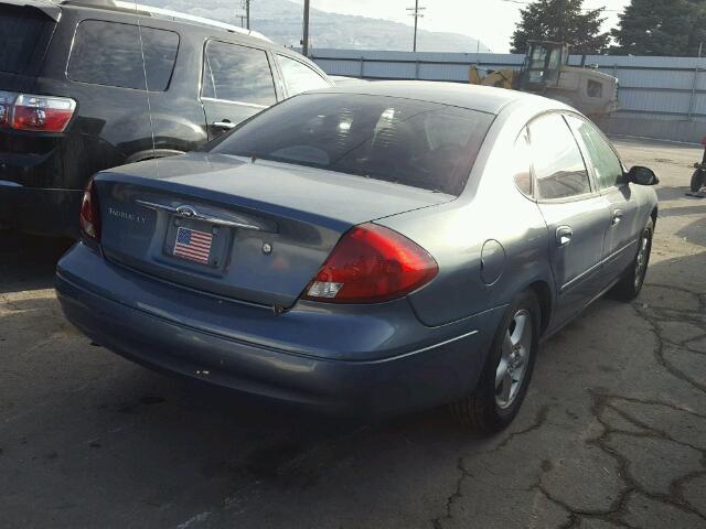 1FAFP52U41A147572 - 2001 FORD TAURUS LX BLUE photo 4