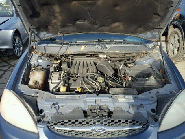 1FAFP52U41A147572 - 2001 FORD TAURUS LX BLUE photo 7