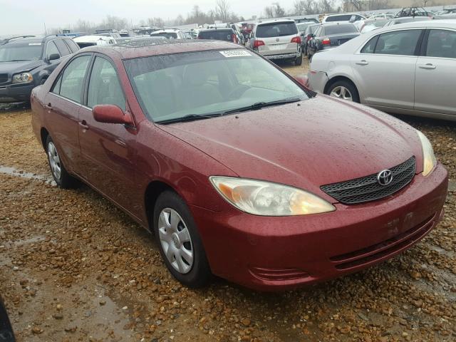 4T1BE32K12U587004 - 2002 TOYOTA CAMRY LE BURGUNDY photo 1