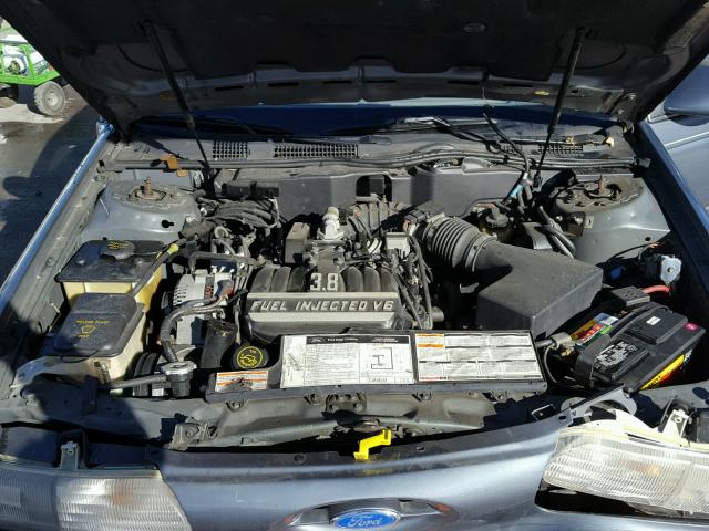 1FALP5244PG297884 - 1993 FORD TAURUS GL GRAY photo 7