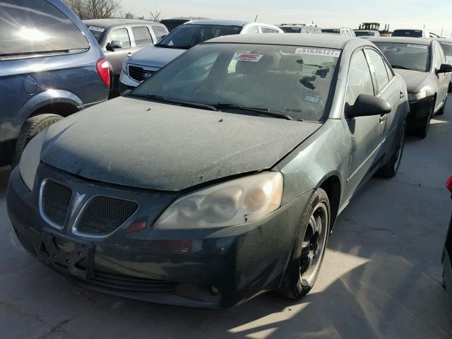 1G2ZG558364179669 - 2006 PONTIAC G6 SE1 GREEN photo 2