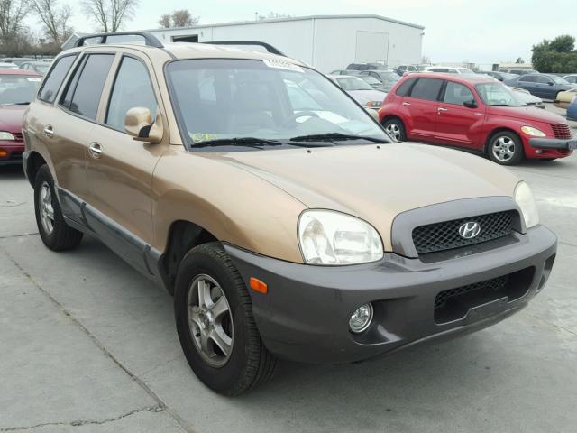 KM8SC83D61U076471 - 2001 HYUNDAI SANTA FE G GOLD photo 1