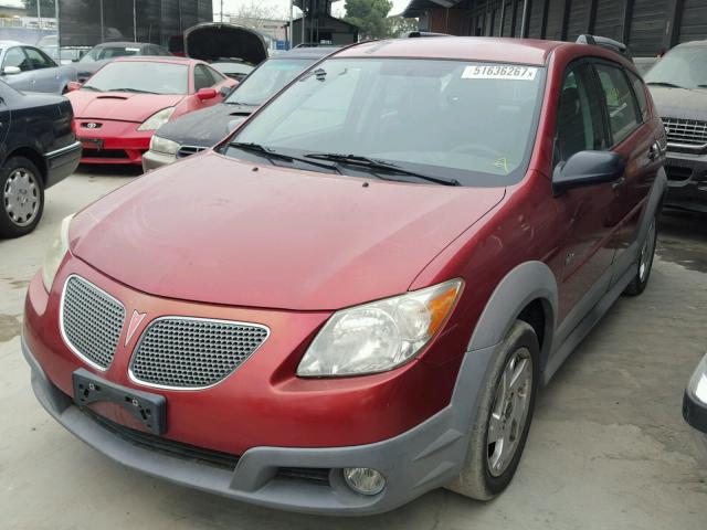 5Y2SL63835Z461913 - 2005 PONTIAC VIBE RED photo 2