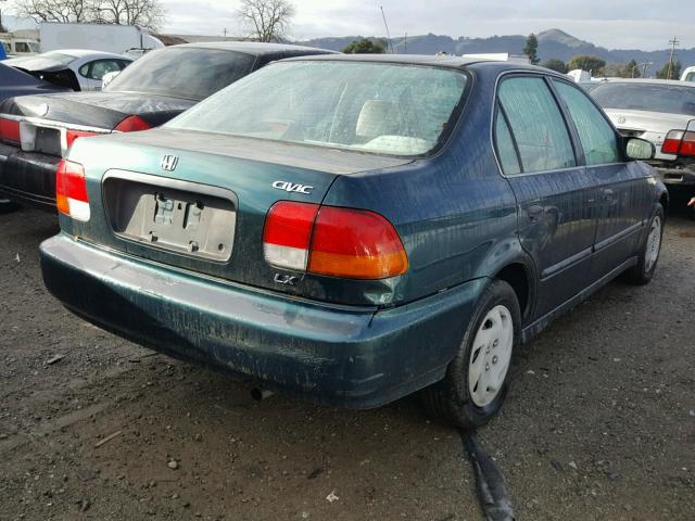 JHMEJ6578VS011382 - 1997 HONDA CIVIC LX GREEN photo 4