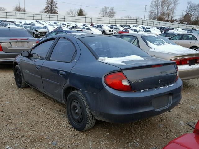 1B3ES46C51D300654 - 2001 DODGE NEON SE GRAY photo 3