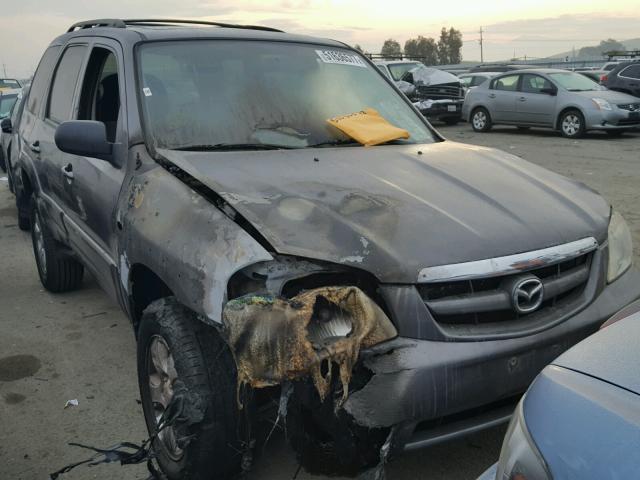 4F2YZ04184KM07800 - 2004 MAZDA TRIBUTE LX GRAY photo 1