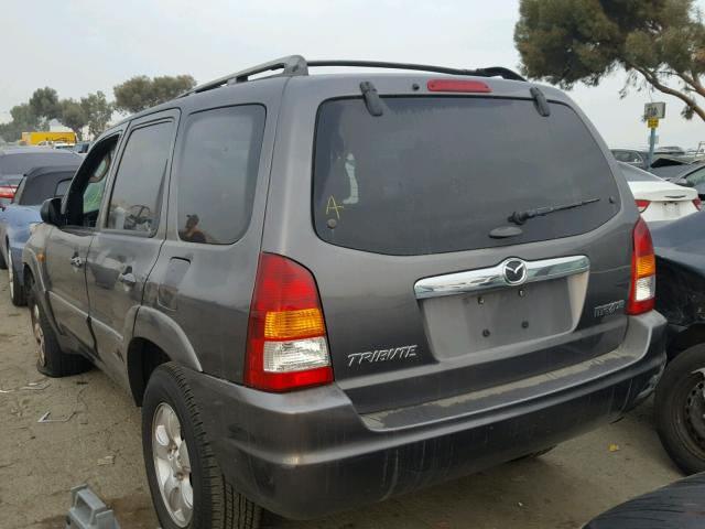 4F2YZ04184KM07800 - 2004 MAZDA TRIBUTE LX GRAY photo 3