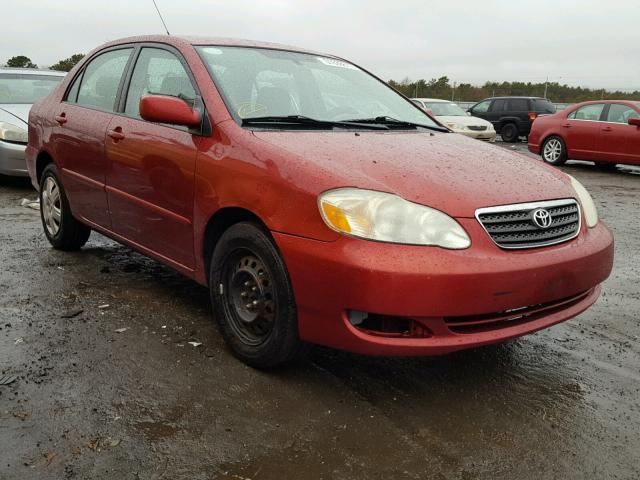 2T1BR30E25C406399 - 2005 TOYOTA COROLLA CE RED photo 1