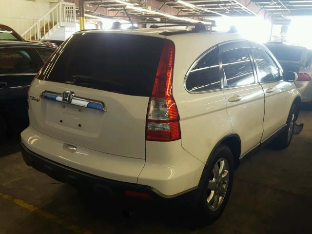 JHLRE48717C116188 - 2007 HONDA CR-V EXL WHITE photo 4