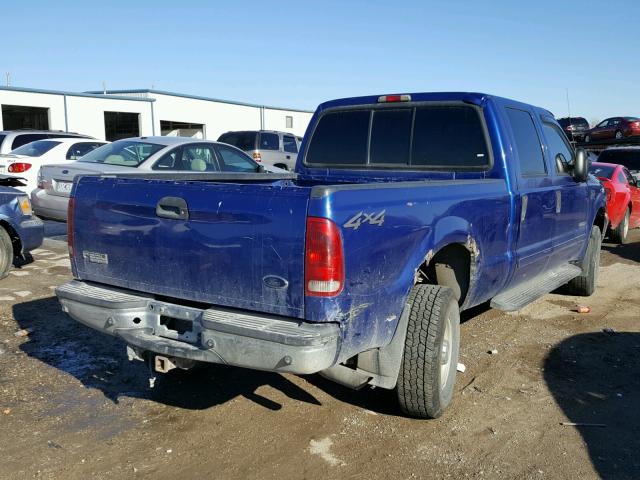 1FTSW31F33EA27132 - 2003 FORD F350 SRW S BLUE photo 4