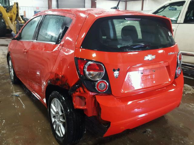 1G1JC6SHXD4220559 - 2013 CHEVROLET SONIC LT ORANGE photo 3