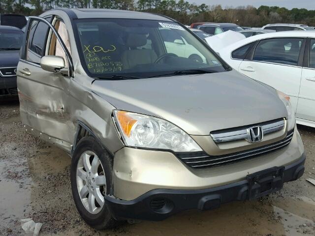 JHLRE38738C056877 - 2008 HONDA CR-V EXL GOLD photo 1