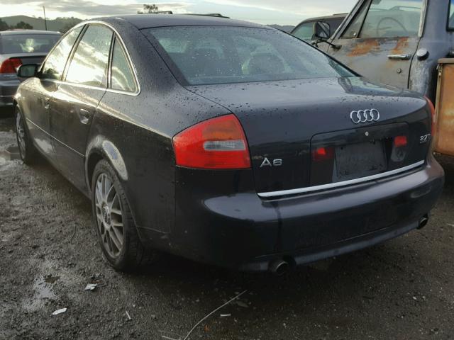 WAULD54BX2N034220 - 2002 AUDI A6 2.7T QU BLACK photo 3