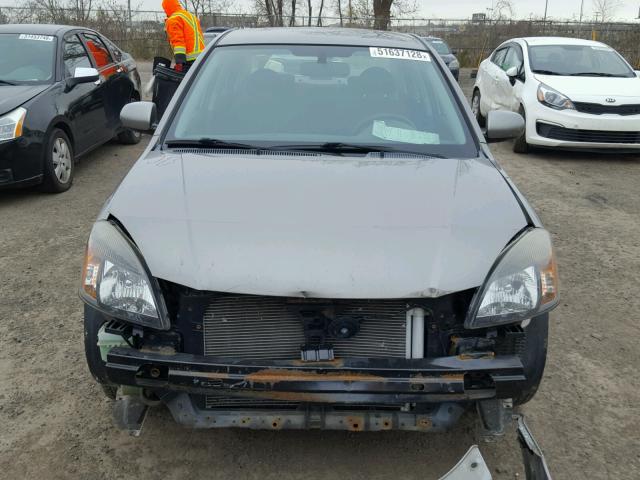 KNADH4B31B6712748 - 2011 KIA RIO BASE GRAY photo 9