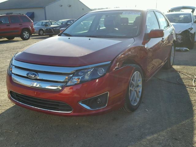 3FAHP0JA0BR232340 - 2011 FORD FUSION SEL RED photo 2