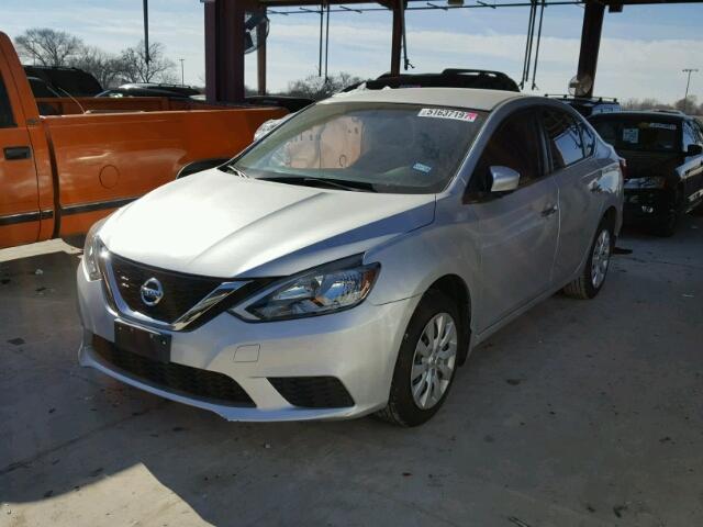 3N1AB7AP5GY212950 - 2016 NISSAN SENTRA S SILVER photo 2