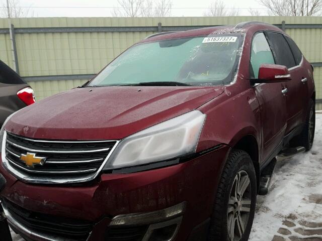 1GNKRHKD7FJ165728 - 2015 CHEVROLET TRAVERSE L RED photo 2