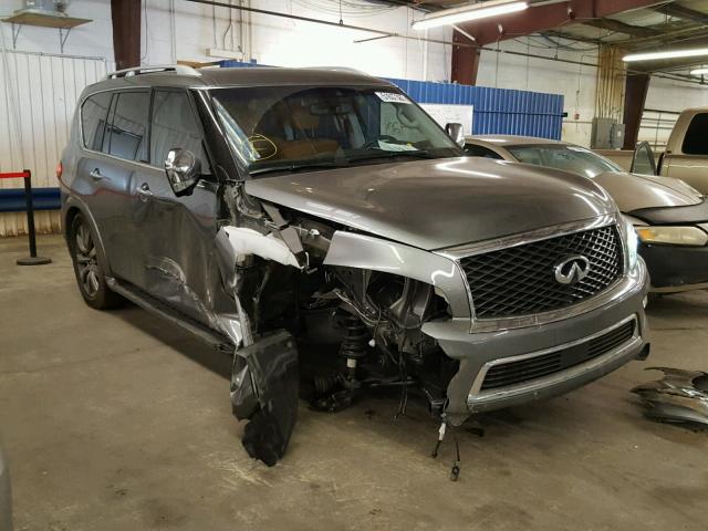 JN8AZ2NE8H9159063 - 2017 INFINITI QX80 BASE GRAY photo 1