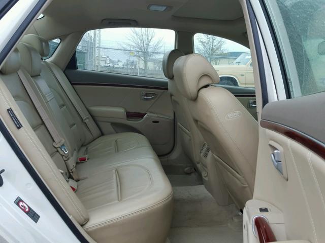 KMHFC46F37A185116 - 2007 HYUNDAI AZERA SE WHITE photo 6