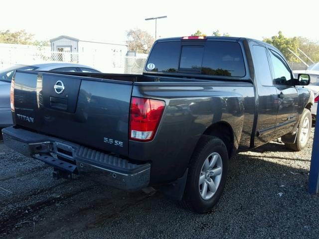 1N6AA0CA6AN309799 - 2010 NISSAN TITAN XE GRAY photo 4