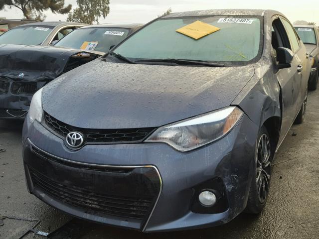 5YFBURHE8GP473680 - 2016 TOYOTA COROLLA L GRAY photo 2