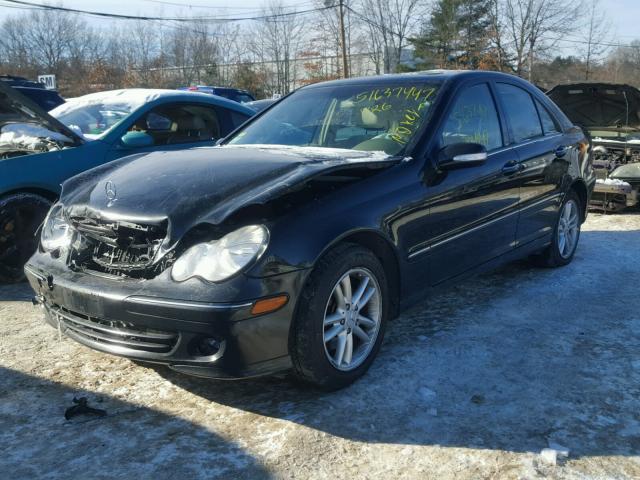 WDBRF92H26F757774 - 2006 MERCEDES-BENZ C GENERATI BLACK photo 2
