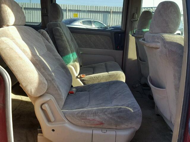 5FNRL18844B083860 - 2004 HONDA ODYSSEY EX RED photo 6