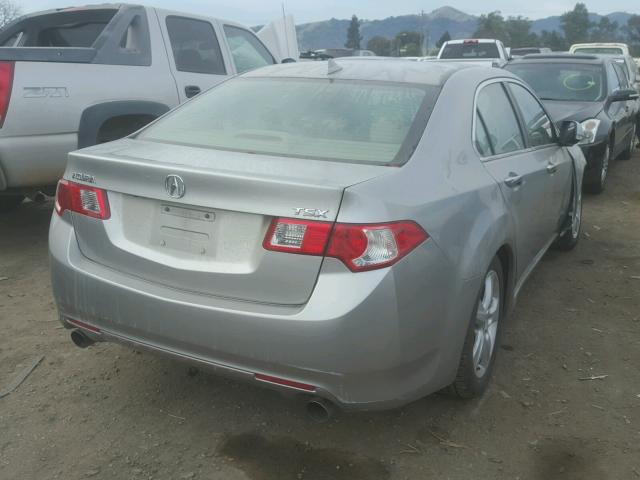 JH4CU26639C025834 - 2009 ACURA TSX GRAY photo 4