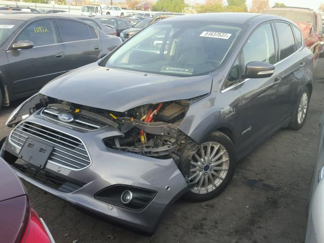 1FADP5BU3EL516987 - 2014 FORD C-MAX SEL GRAY photo 2