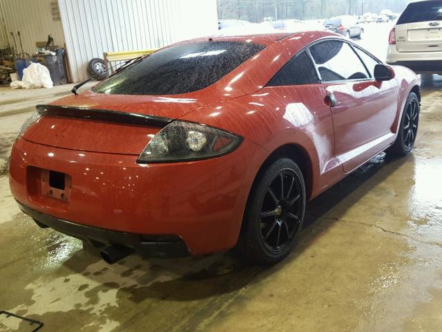 4A3AK24F27E020530 - 2007 MITSUBISHI ECLIPSE GS RED photo 4