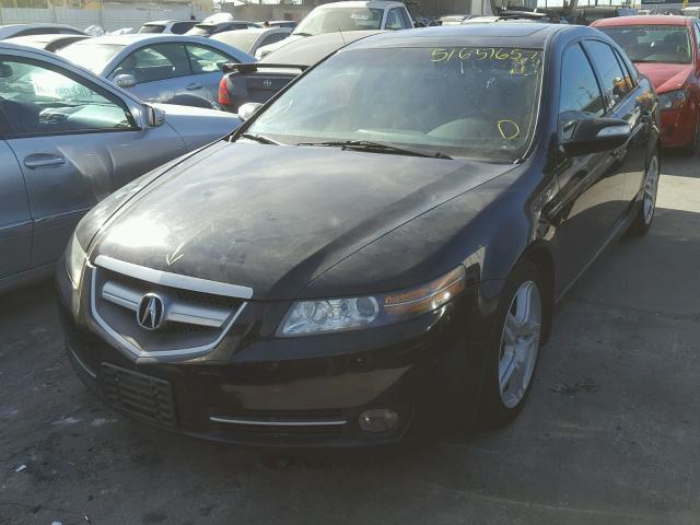 19UUA66227A032383 - 2007 ACURA TL BLACK photo 2