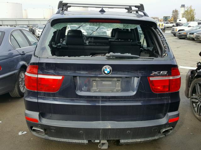 5UXFE8C56AL312453 - 2010 BMW X5 XDRIVE4 BLUE photo 9