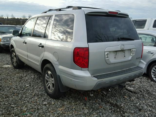 2HKYF18653H510187 - 2003 HONDA PILOT EXL SILVER photo 3